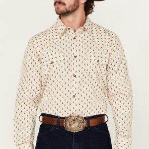 Gibson Trading Co Men's Firefly Long Sleeve Snap Stretch Western Shirt Sz Small